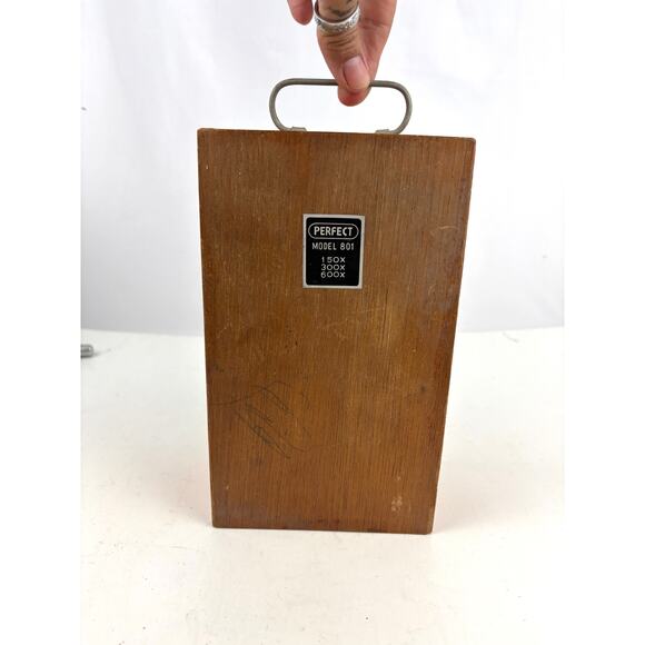 Perfect Model 801 Turret Microscope 150x 300x 600x - Picture 9 of 16